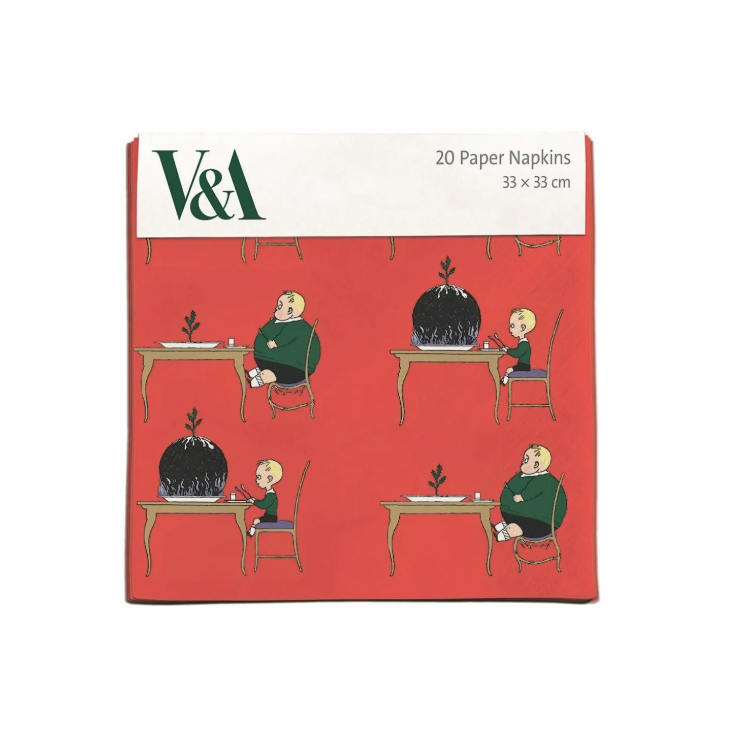 Set of 20 Pudding Boy Christmas Napkins