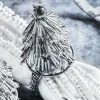 Set of Four Beaded Tree Napkin Rings