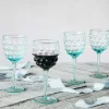 Set of Four Bubble Wine Glasses