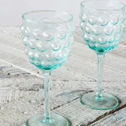 Set of Four Bubble Wine Glasses