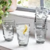 Set of Four Grey Face Tumblers