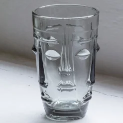 Set of Four Grey Face Tumblers