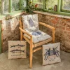 Set of Four La Mer Print Seat Pads