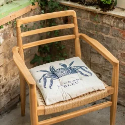 Set of Four La Mer Print Seat Pads