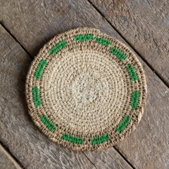 Set of Four Miro Green Dash Coasters