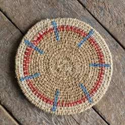 Set of Four Miro Orange and Blue Coasters