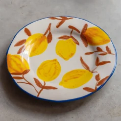 Set of Four Multi Lemons Plates