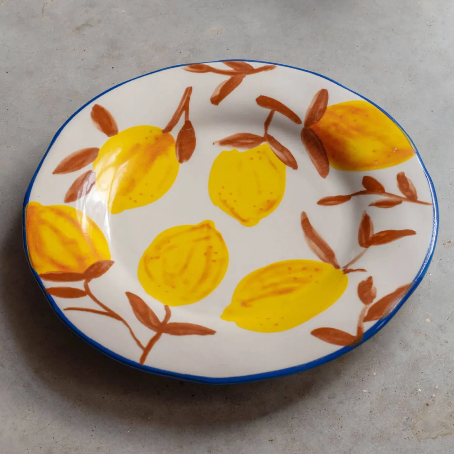 Set of Four Multi Lemons Plates