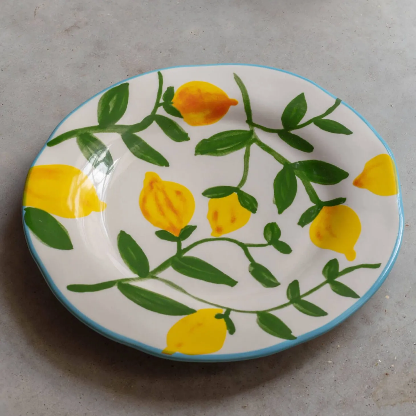 Set of Four Multi Lemons Plates