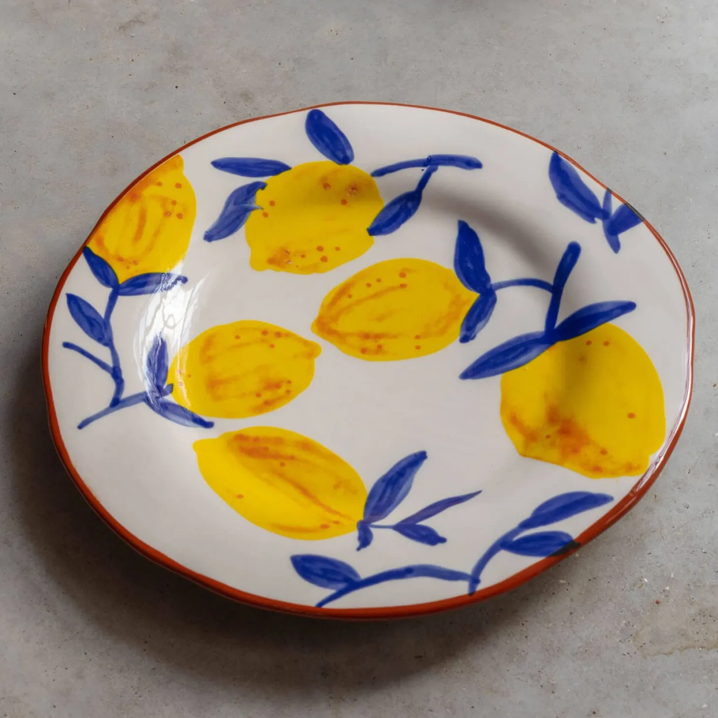 Set of Four Multi Lemons Plates