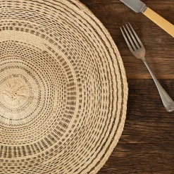 Set of Four Natural Woven Placemats