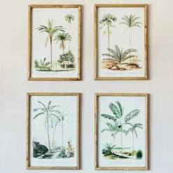 Set of Four Palm Tree Prints
