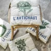 Set of Four Vegetable Print Seat Pads