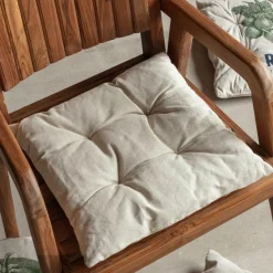 Set of Four Vegetable Print Seat Pads