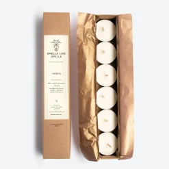 Set of Six Norns Mango, Cinnamon and Oriental Spices Scented Tea Lights