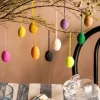 Set of Ten Colourful Egg Hanging Decorations