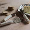 Set of Three Marble Cheese Knives