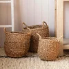 Set of Three Seagrass Baskets