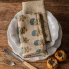 Set of Two Amelia and Asta Block Printed Napkins