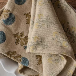 Set of Two Amelia and Asta Block Printed Napkins
