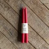 Set of Two Arctic Pink Beeswax Dinner Candles
