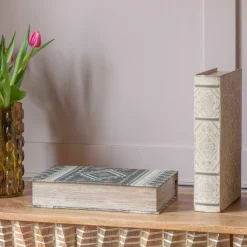 Set of Two Aztec Book Boxes