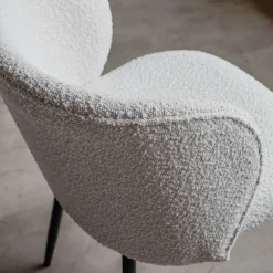 Set of Two Benji Boucle Dining Chairs