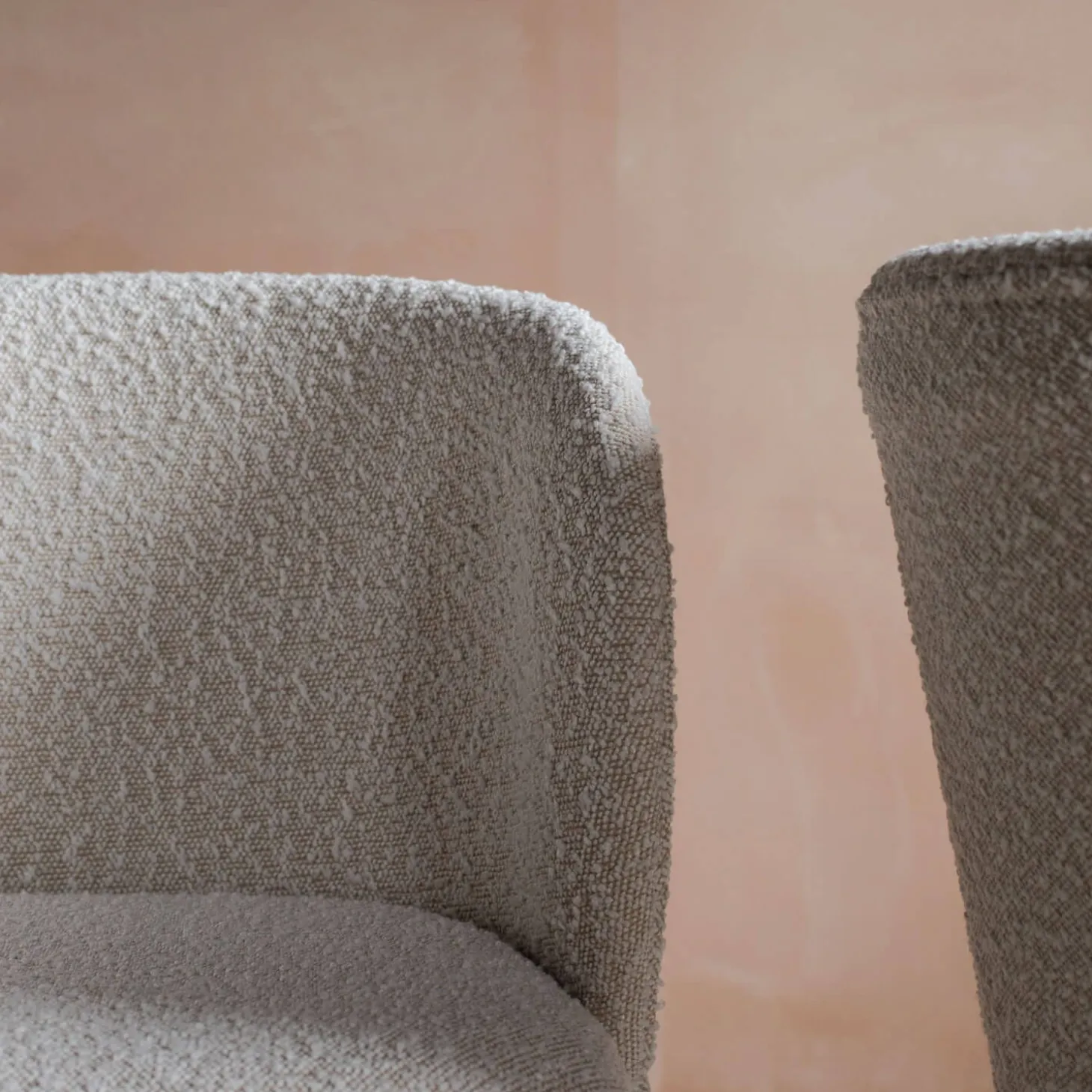Set of Two Benji Boucle Dining Chairs
