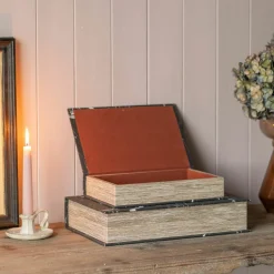 Set of Two Book Boxes