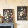 Set of Two Floral Canvas Prints