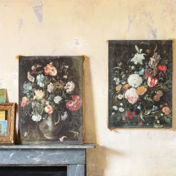 Set of Two Floral Canvas Prints