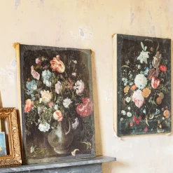 Set of Two Floral Canvas Prints