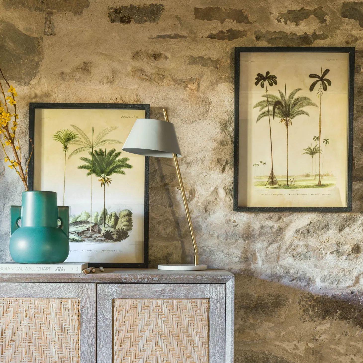 Set of Two Framed Palm Tree Prints