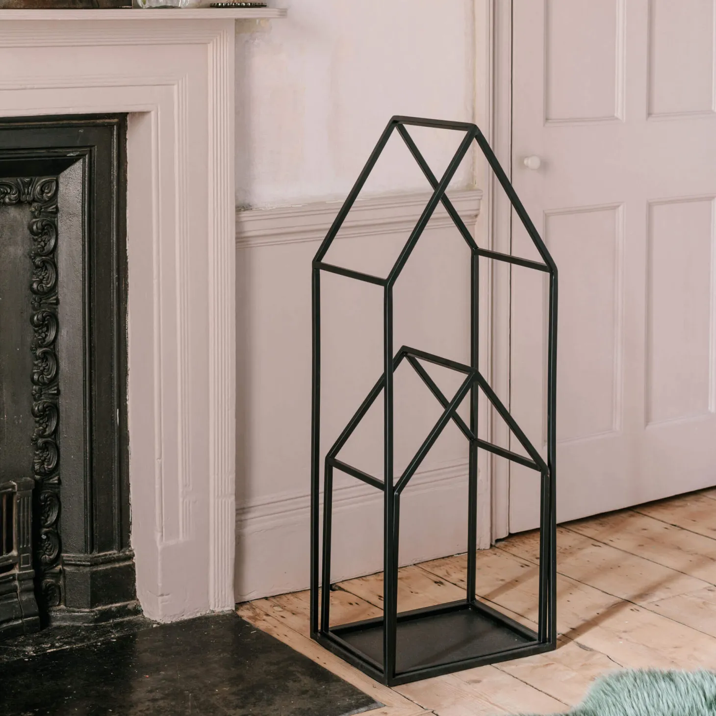 Set of Two House Log Holders