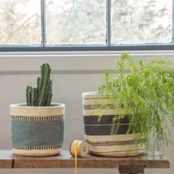 Set of Two Jute Bins
