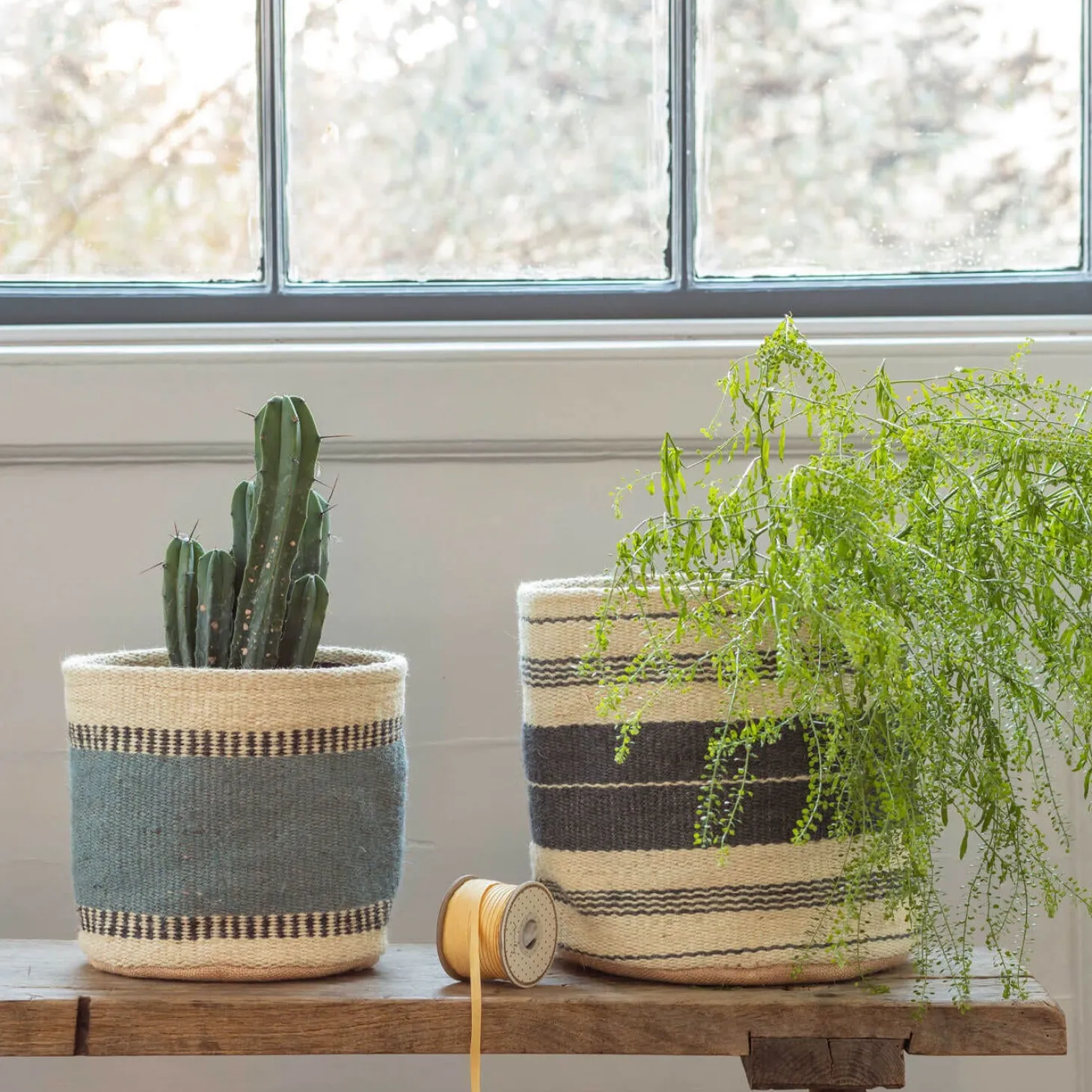 Set of Two Jute Bins