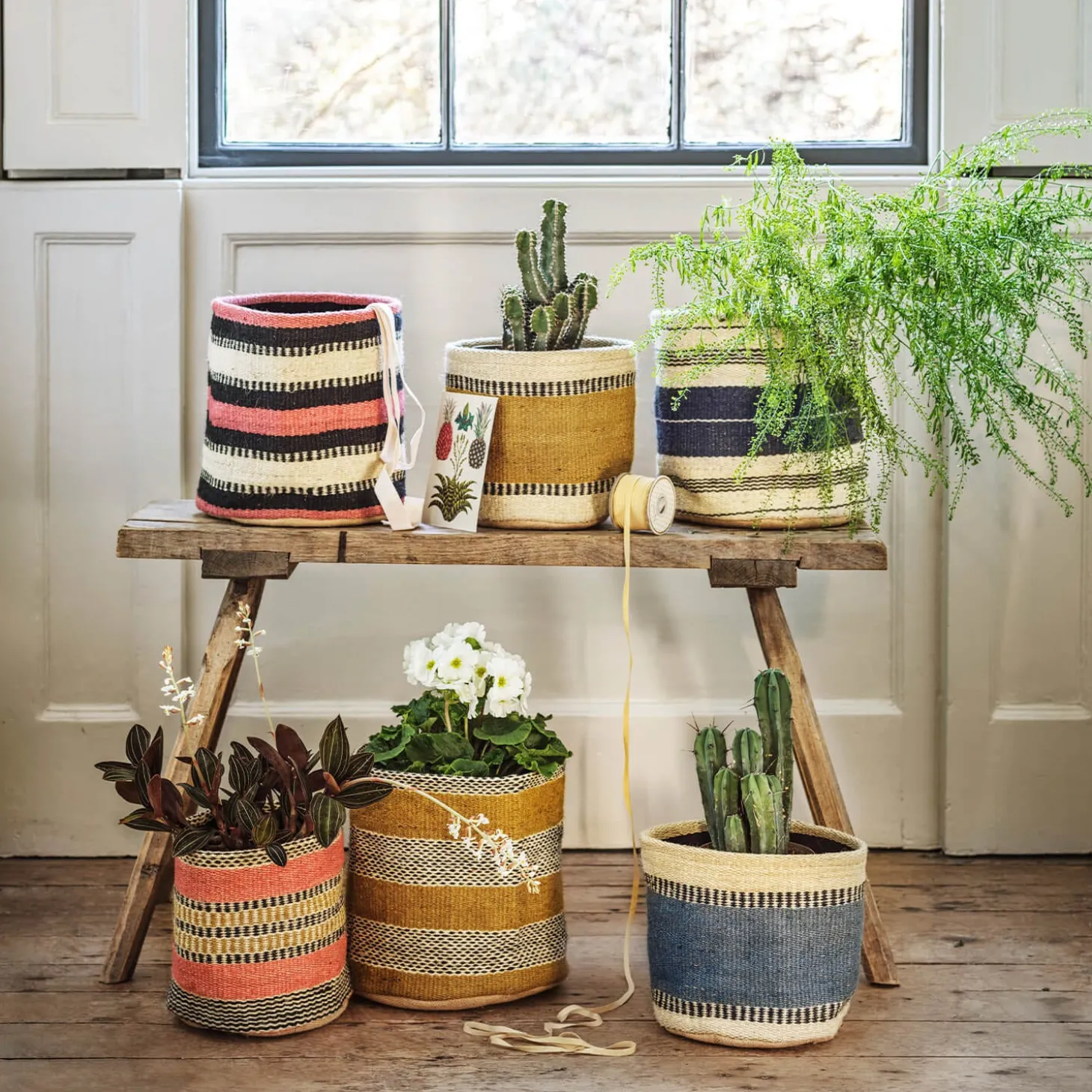 Set of Two Jute Bins