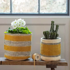 Set of Two Jute Bins