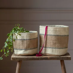 Set of Two Jute Bins