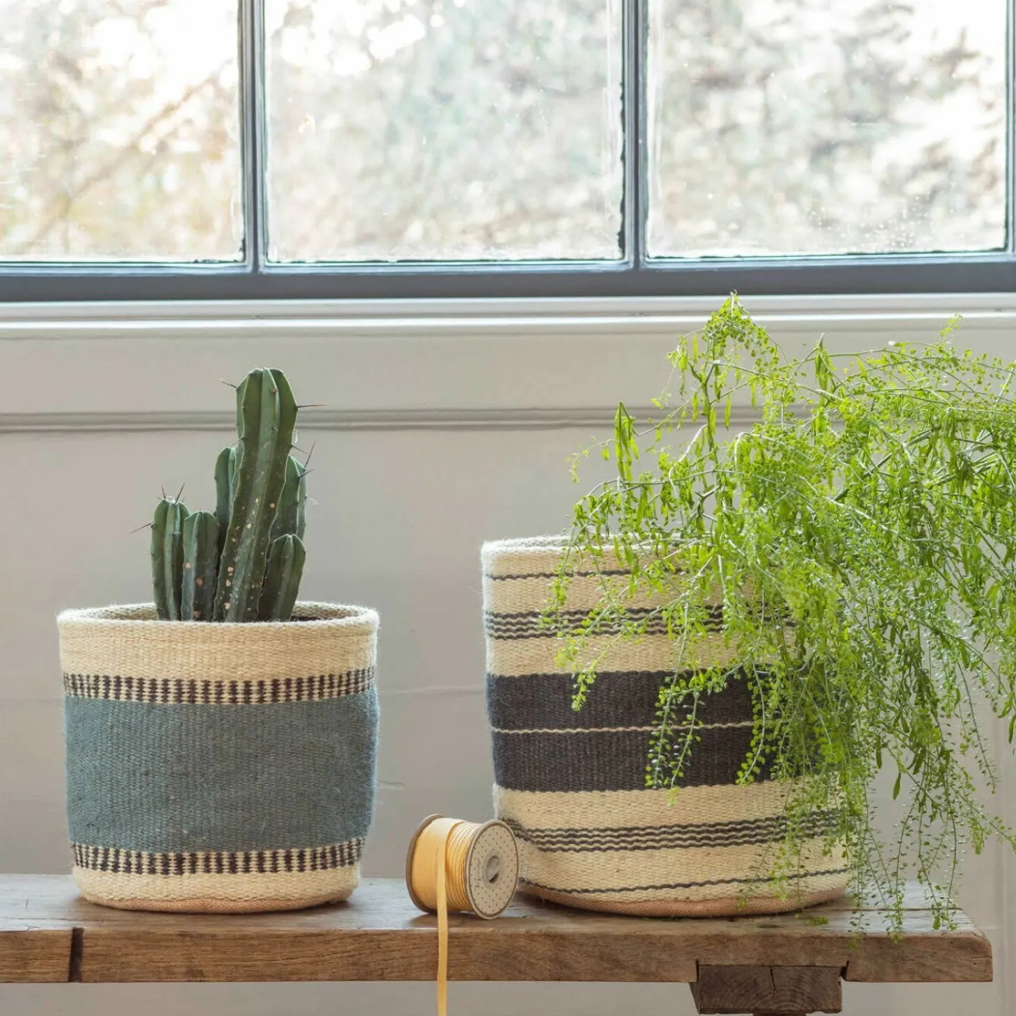 Set of Two Jute Bins