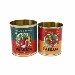 Set of Two Passata Tins