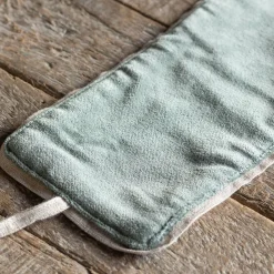 Set of Two Sage Green Velvet Curtain Tie Backs