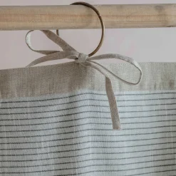 Set of Two Short Sage Green Velvet Curtains