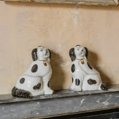 Set of Two Staffordshire Dog Ornaments