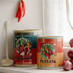 Set of Two XL Passata Tins