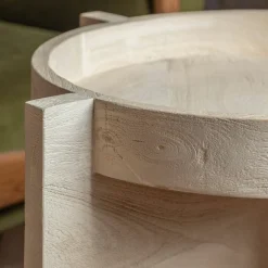 Seth Round Tray Top Side Table