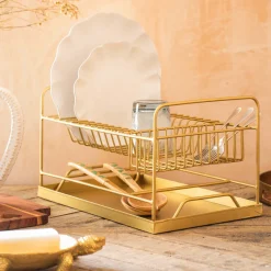 Short Gold Dish Rack