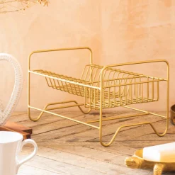 Short Gold Dish Rack