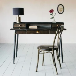 Sid Black Metal Desk