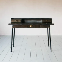 Sid Black Metal Desk